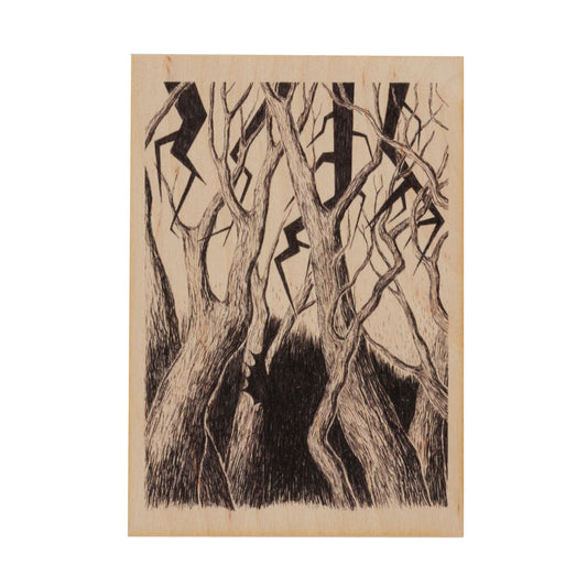 Wooden Postcard - Bad Woods 1