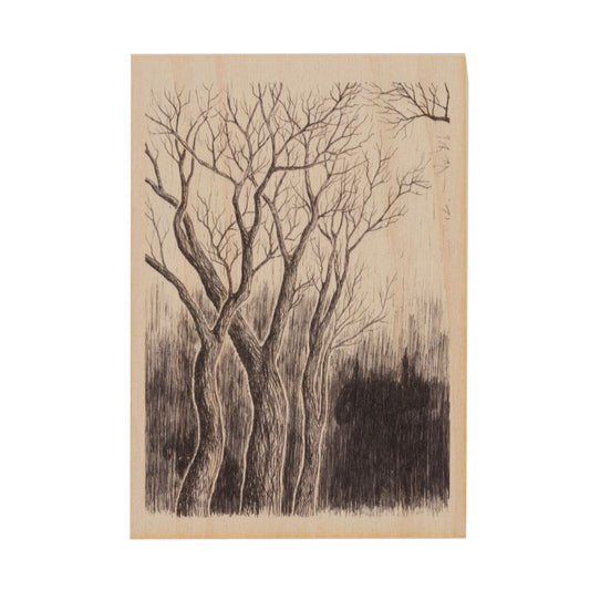 Wooden Postcard - Bad Woods 2