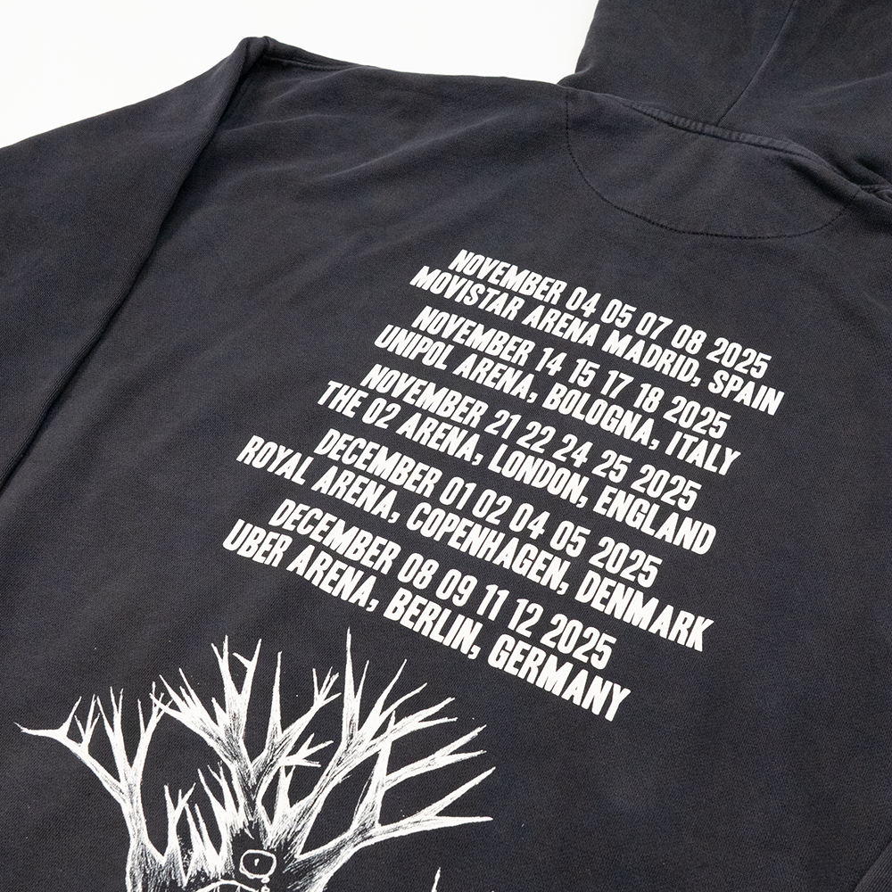 Radiohead 2025 Tour Black Hoodie