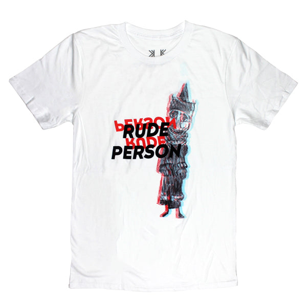 RUDE PERSON WHITE T-SHIRT