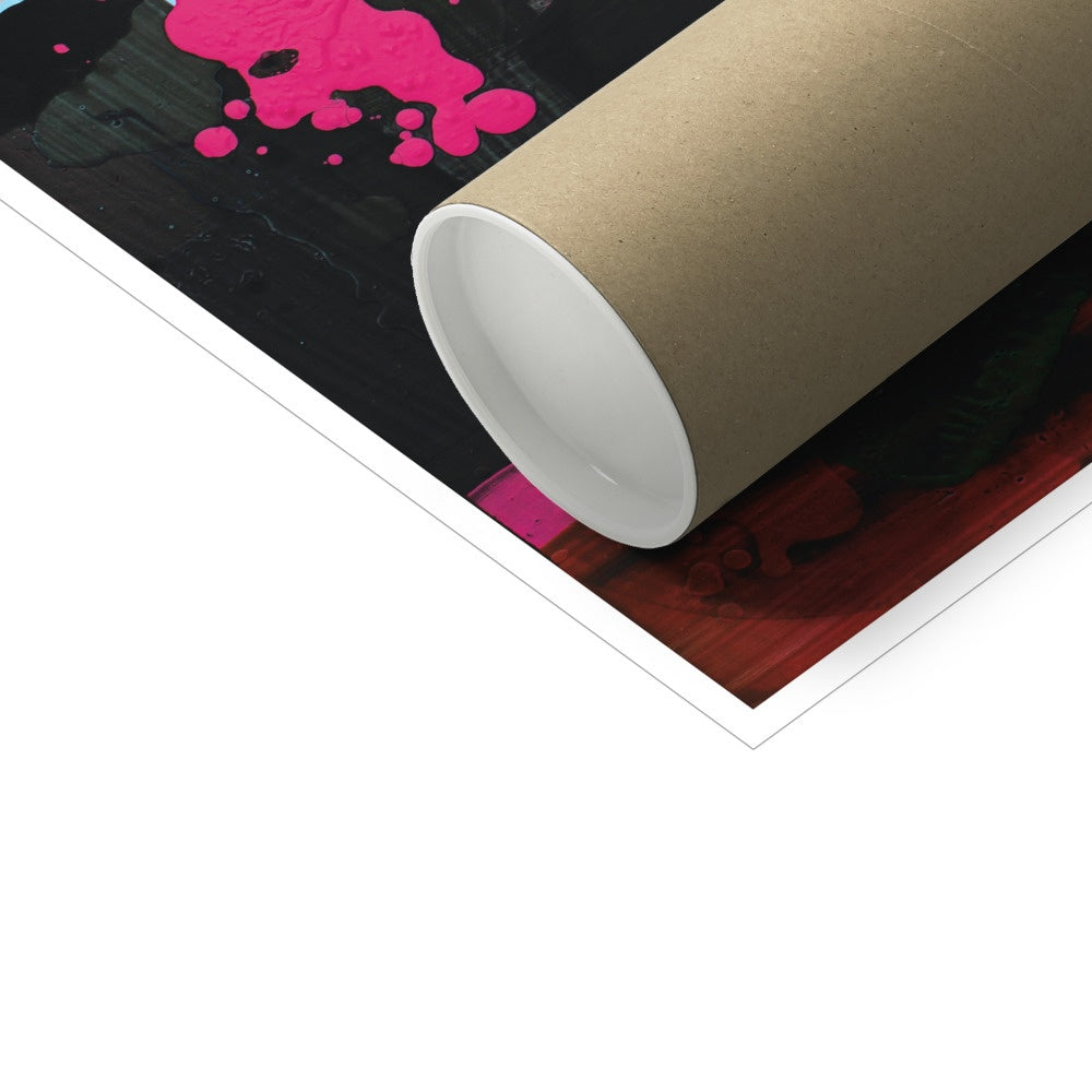 Rolled-up white or off-white canvas or paper material.