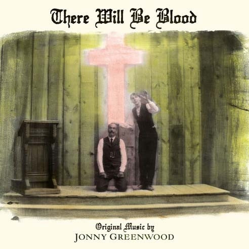 Album cover featuring two men in formal attire standing before a green backdrop with a pink cross.