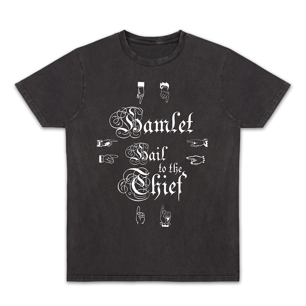 Hamlet Hail To The Thief Pointing Black T-shirt