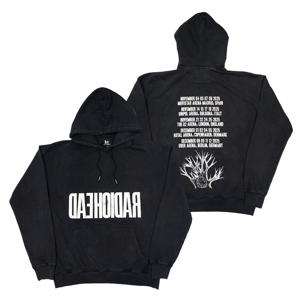 Radiohead 2025 Tour Black Hoodie