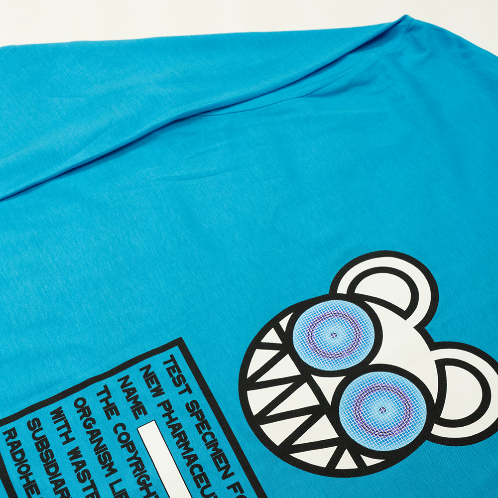 Test Specimen Cyan Blue Long Sleeve T-shirt