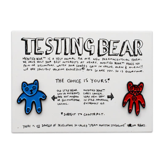 Bear Testing Badges - Enamel Pin Set