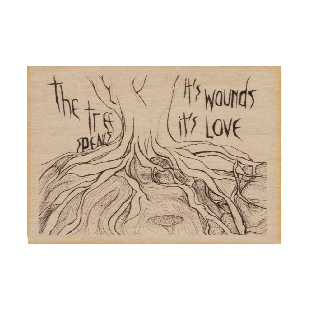 Wooden Postcard - Wounds