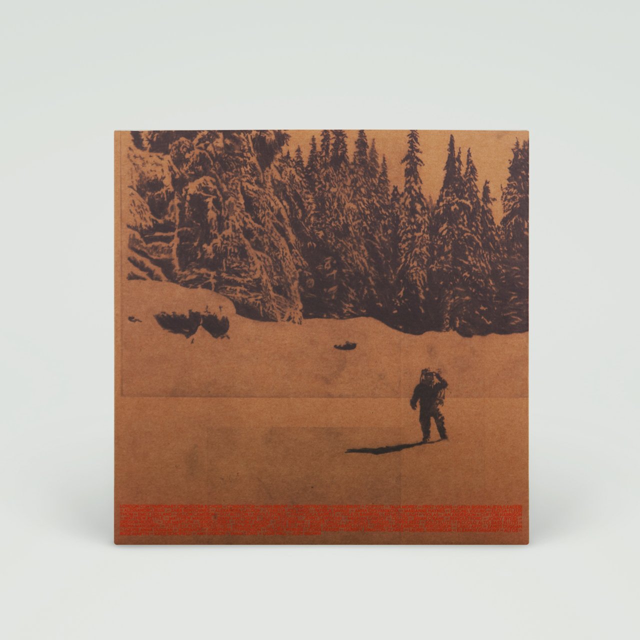 Album cover featuring a snowy winter landscape with a lone figure in the foreground.